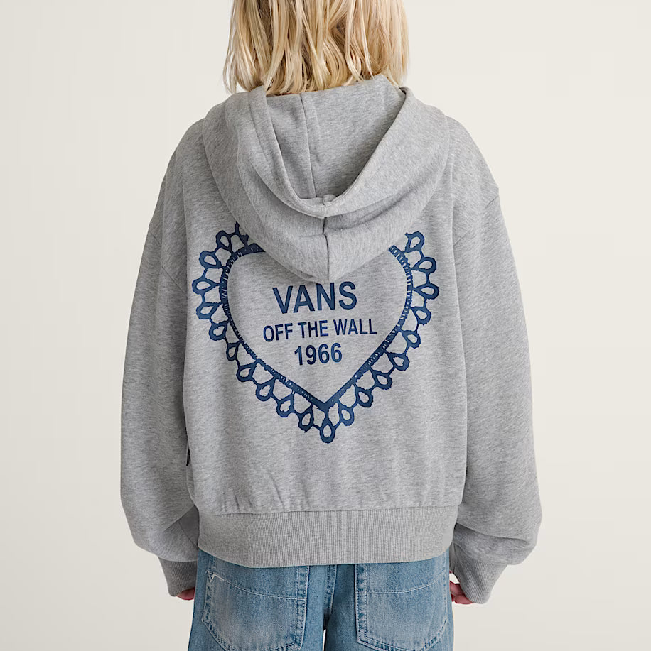 Vans - Lacey Daze Retro Full Zip Hoodie Cement Heather