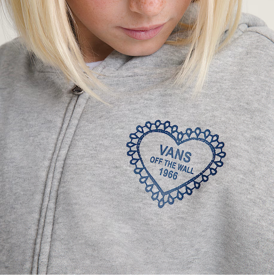 Vans - Lacey Daze Retro Full Zip Hoodie Cement Heather