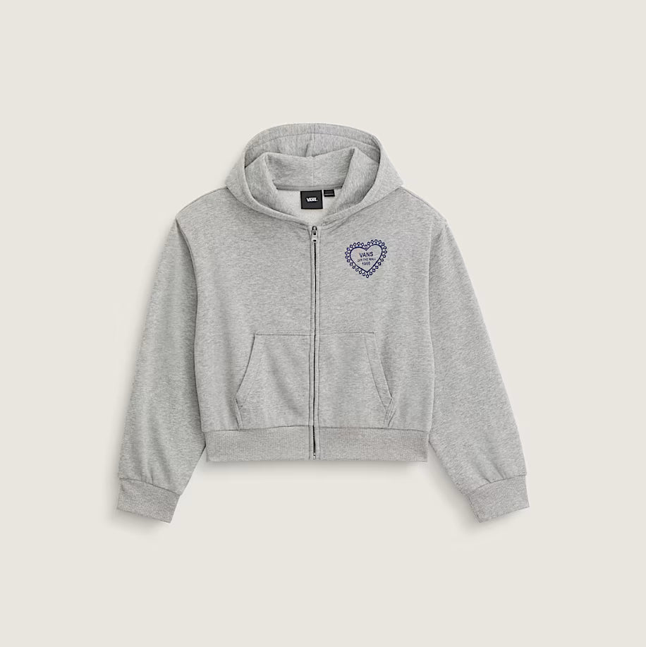 Vans - Lacey Daze Retro Full Zip Hoodie Cement Heather