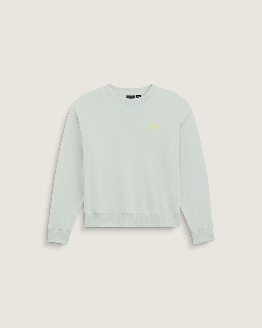 Vans - Kids Script Logo Oversized Crew Sweatshirt