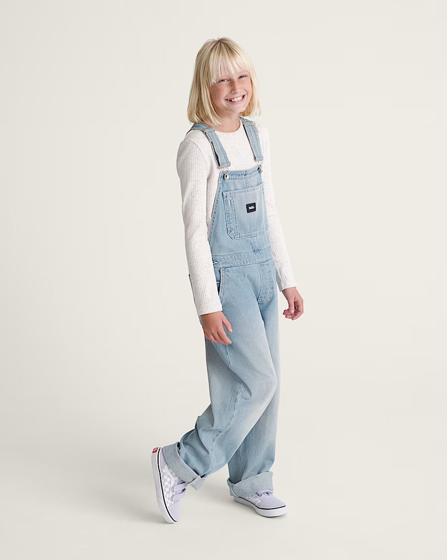 Vans - Kids Sirelle Denim Overalls Stonewash Blue