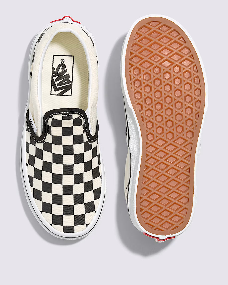 Vans - Kids Classic Slip On Checkerboard Black/Wht