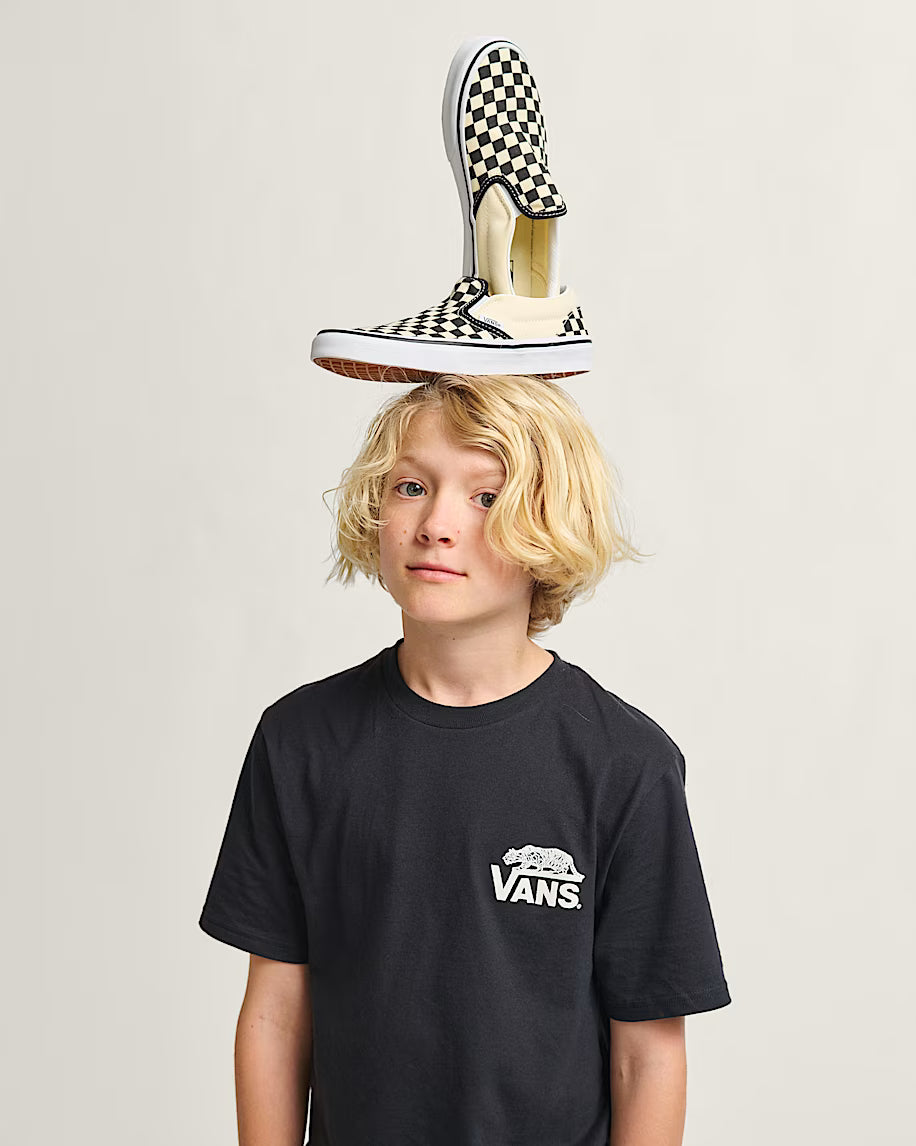 Vans - Kids Classic Slip On Checkerboard Black/Wht