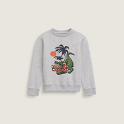 Vans - Little Kids Wise Croc Crew Sweatshirt Cement Heather