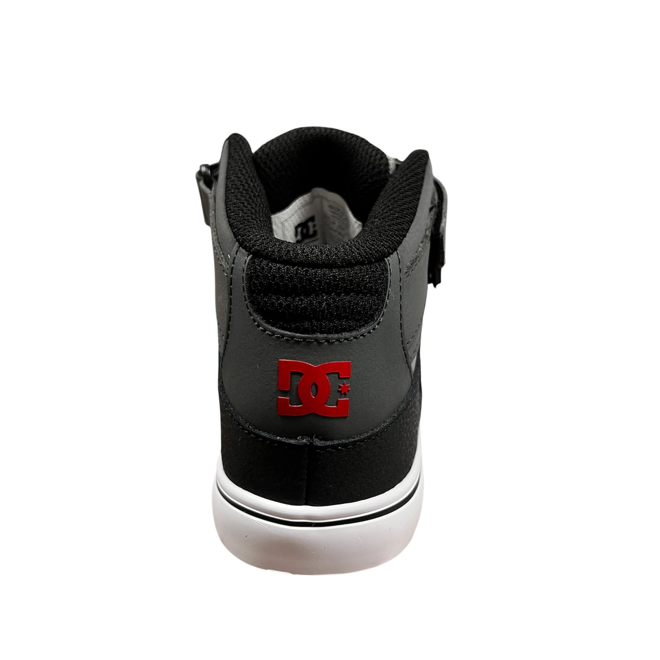 DC - Youth Pure Hi Top Ev Grey/Black/Red