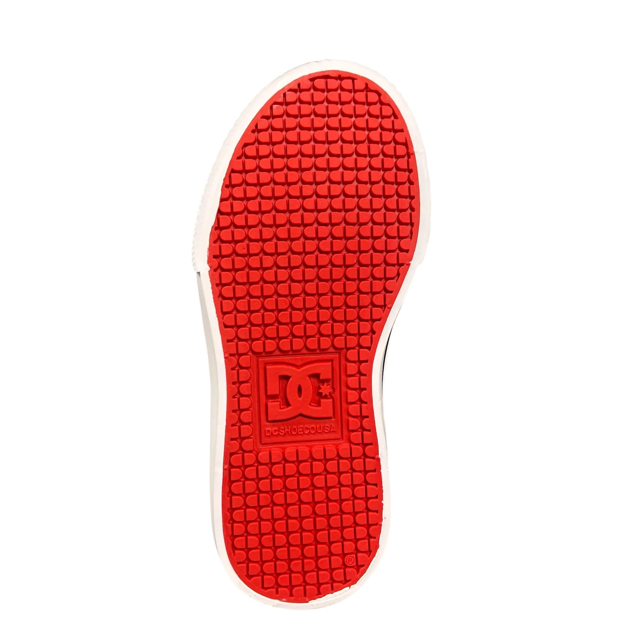 DC - Youth Pure Hi Top Ev Grey/Black/Red