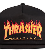 Thrasher - Printed Flame Snapback Black
