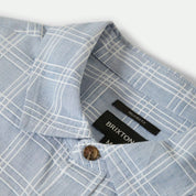 Brixton - Cru Oxford Plaid S/S Woven Blue/White