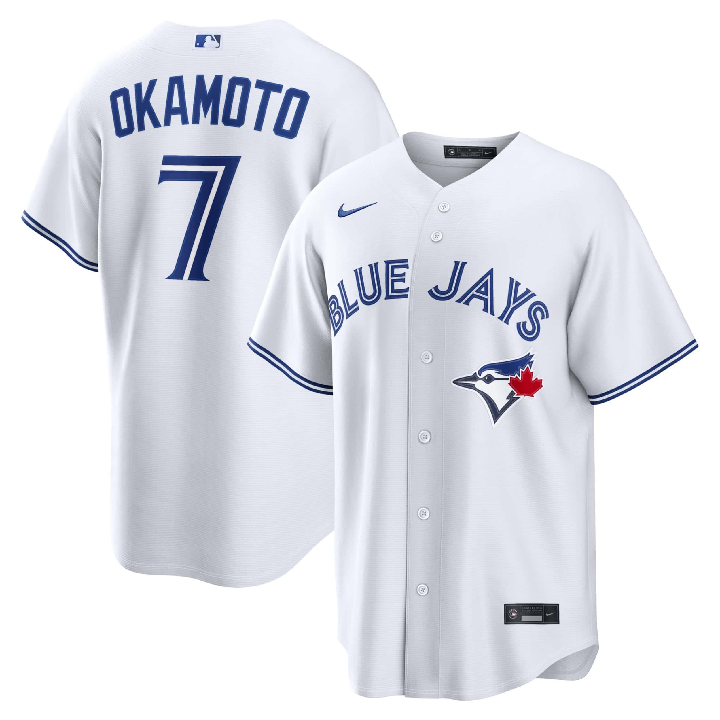 MLB - Toronto Blue Jays Kazuma Okamoto White Nike Jersey