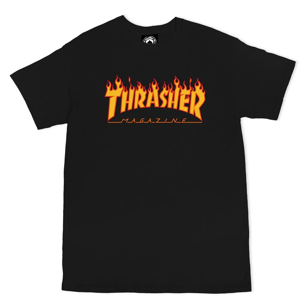 Thrasher - Flame Logo T-Shirt Black