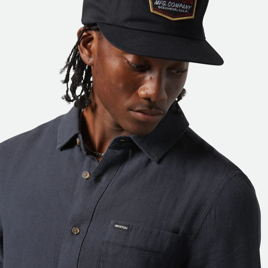 Brixton - Charter Organic Cotton Linen Blend S/S Shirt