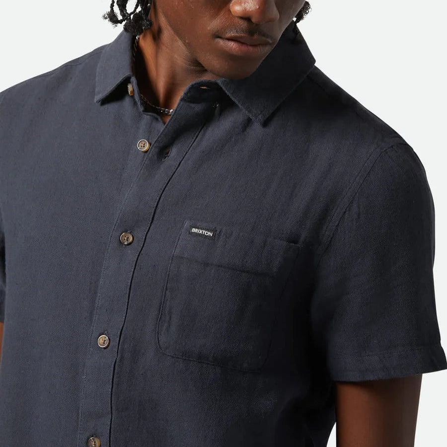 Brixton - Charter S/S Washed Black