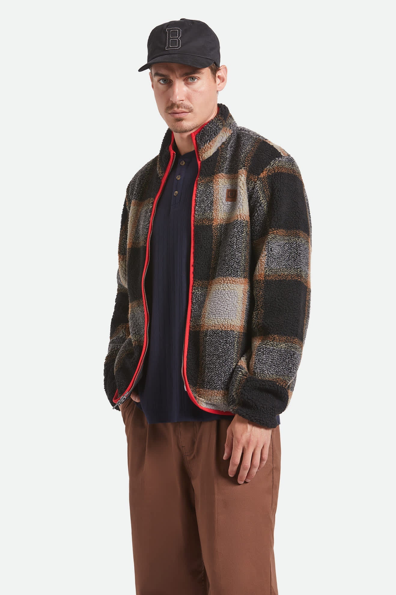 Brixton - Buffalo Plaid Sherpa Fz