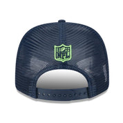 New Era - 9Seventy Seattle Seahawks Navy Trucker Stretch-Snap Hat