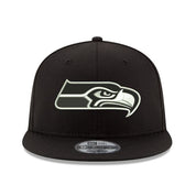 New Era - 9Fifty Seattle Seahawks Black/White Snapback Hat