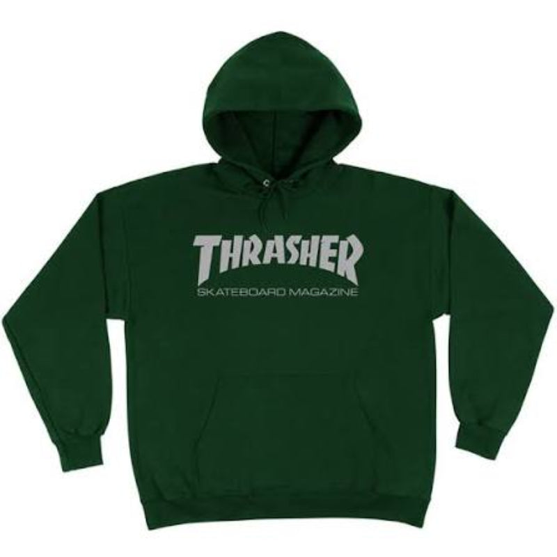 Thrasher - Skate Magazine Hoodie Green/Grey