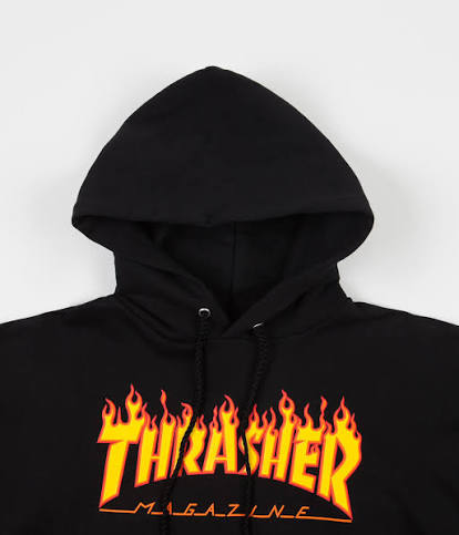 Thrasher - Flame Logo Hoodie Black