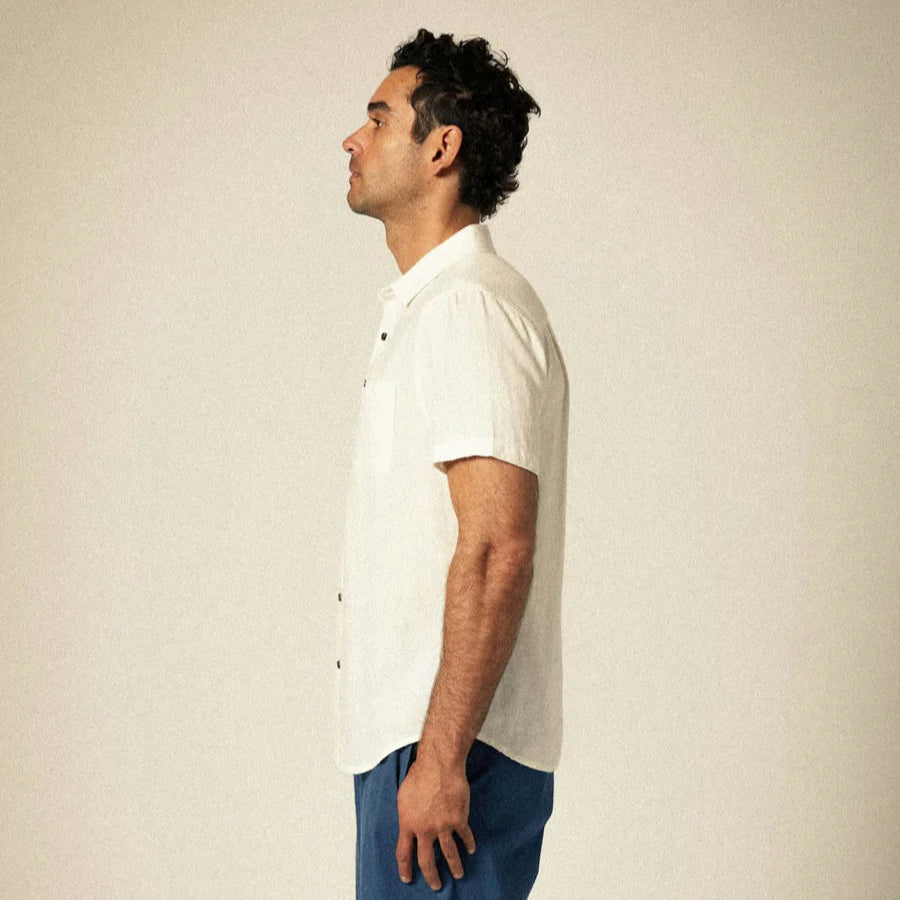 Brixton - Charter Organic Cotton Linen Blend S/S Shirt