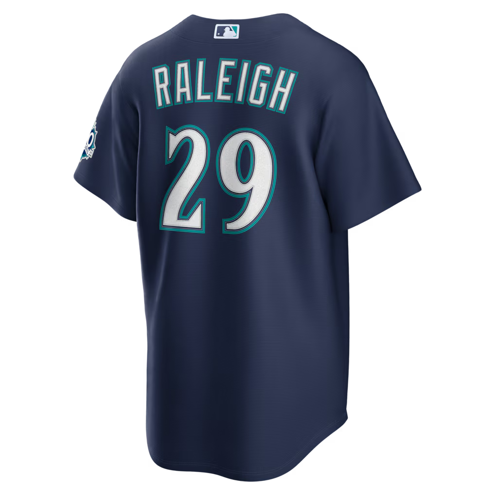 MLB - Seattle Mariners Cal Raleigh Blue Jersey 50th Season