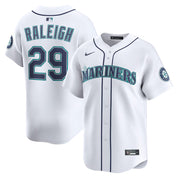 Mlb - Seattle Mariners Cal Raleigh White Jersey 50th Seasons Patch