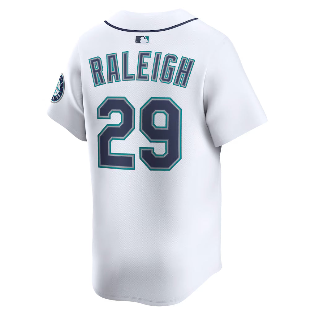 Mlb - Seattle Mariners Cal Raleigh White Jersey 50th Seasons Patch