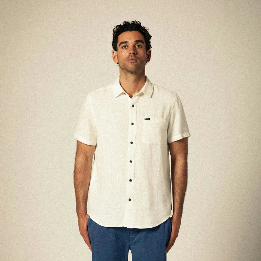 Brixton - Charter Organic Cotton Linen Blend S/S Shirt