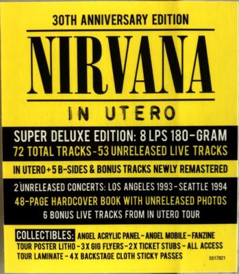 Nirvana - In Utero (30th Anniversary Edition Super Deluxe 8LP Set)