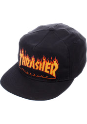 Thrasher - Printed Flame Snapback Black