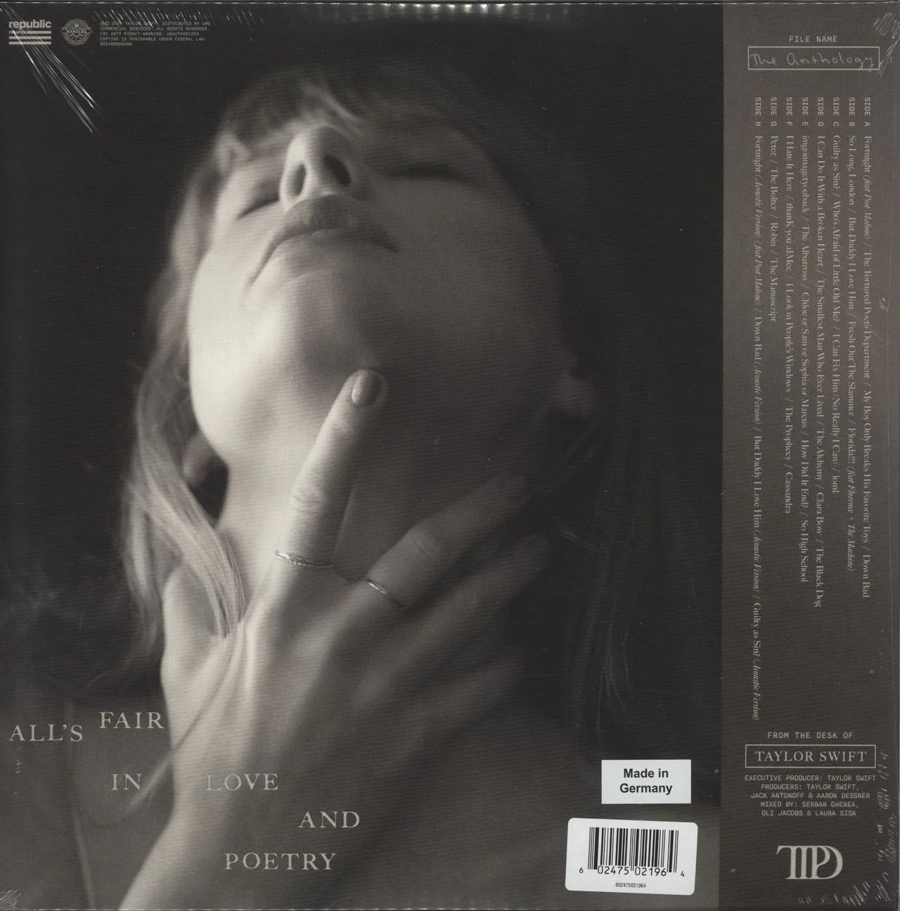 Taylor Swift - The Tortured Poets Department - The Anthology (Marbled Translucent Vinyl)