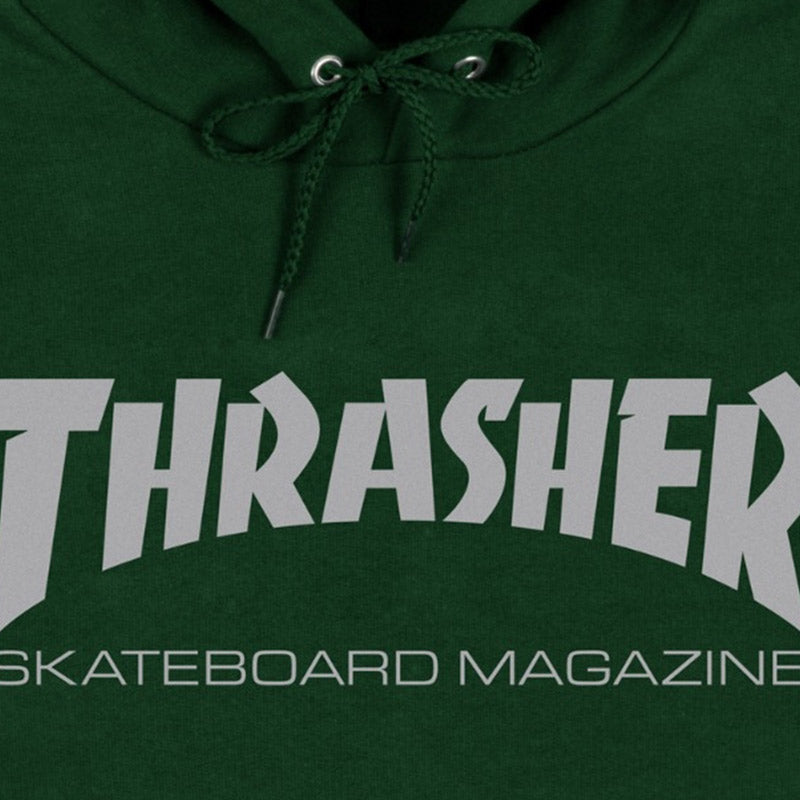 Thrasher - Skate Magazine Hoodie Green/Grey