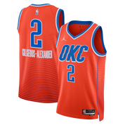 NBA - OKC Thunder Shai Gilgeous-Alexander Orange Jersey