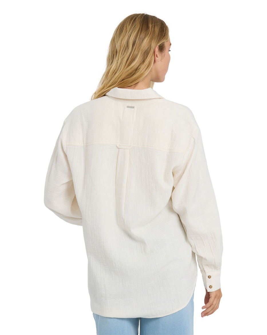 Billabong - Wanderer Solid Long Sleeve Woven Top