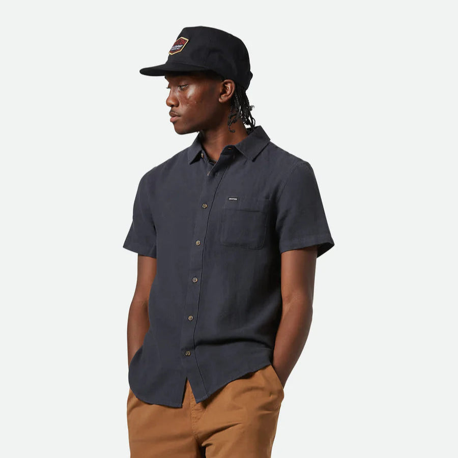 Brixton - Charter Organic Cotton Linen Blend S/S Shirt