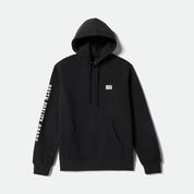 Brixton - Woodburn Label Hoodie Black