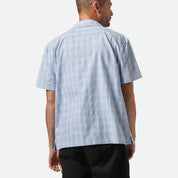 Brixton - Cru Oxford Plaid S/S Woven Blue/White