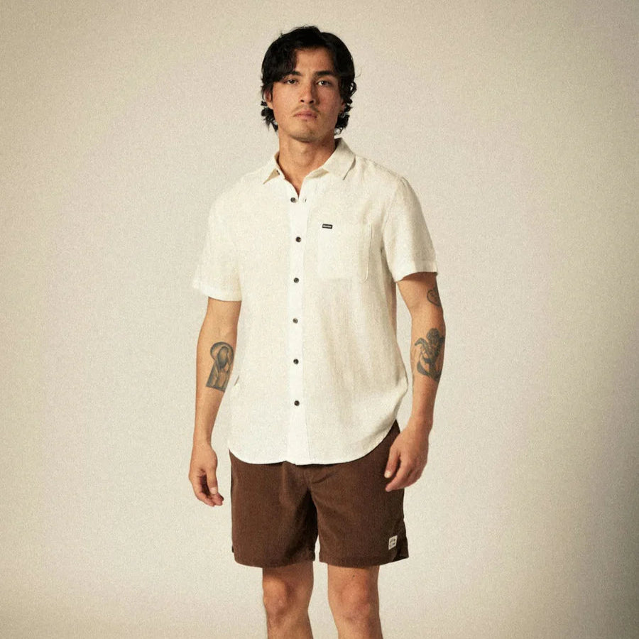 Brixton - Charter Organic Cotton Linen Blend S/S Shirt