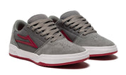 Lakai - Brighton Kids Grey/Red Suede