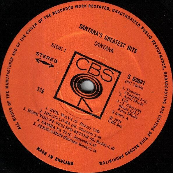 Santana - Greatest Hits 1974
