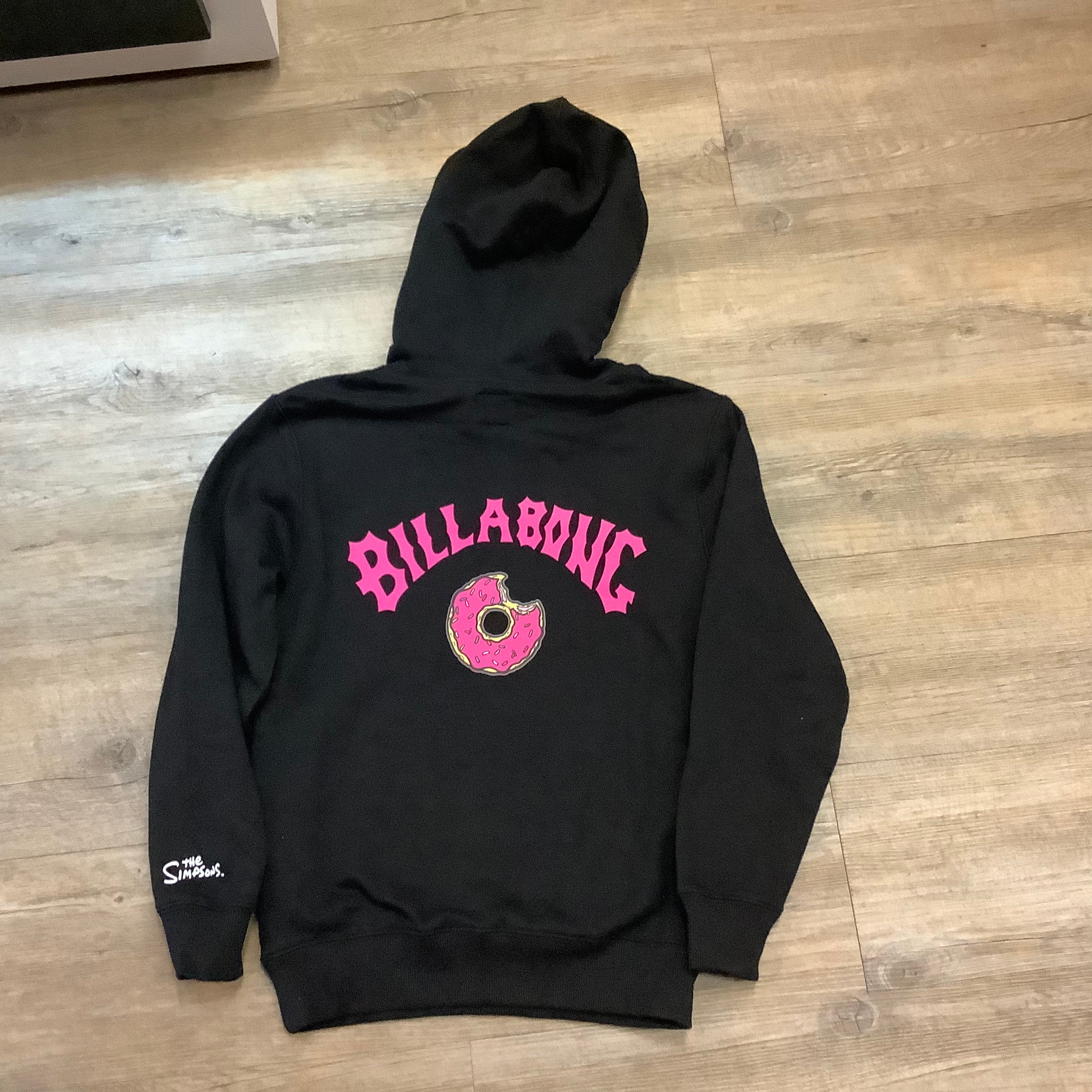 1円～ BILLABONG DOWNHILL HOODIE BLK L ビラボン ダウンヒル フーディー スノーボード ウエア パーカー メンズ [同梱不可] Billabong - Simpsons Donut Black Hoodie Youth Boys \u2013 Bears BMX \u0026 BS