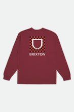 Load image into Gallery viewer, Brixton - Beta Checkers L/S Standard Tee
