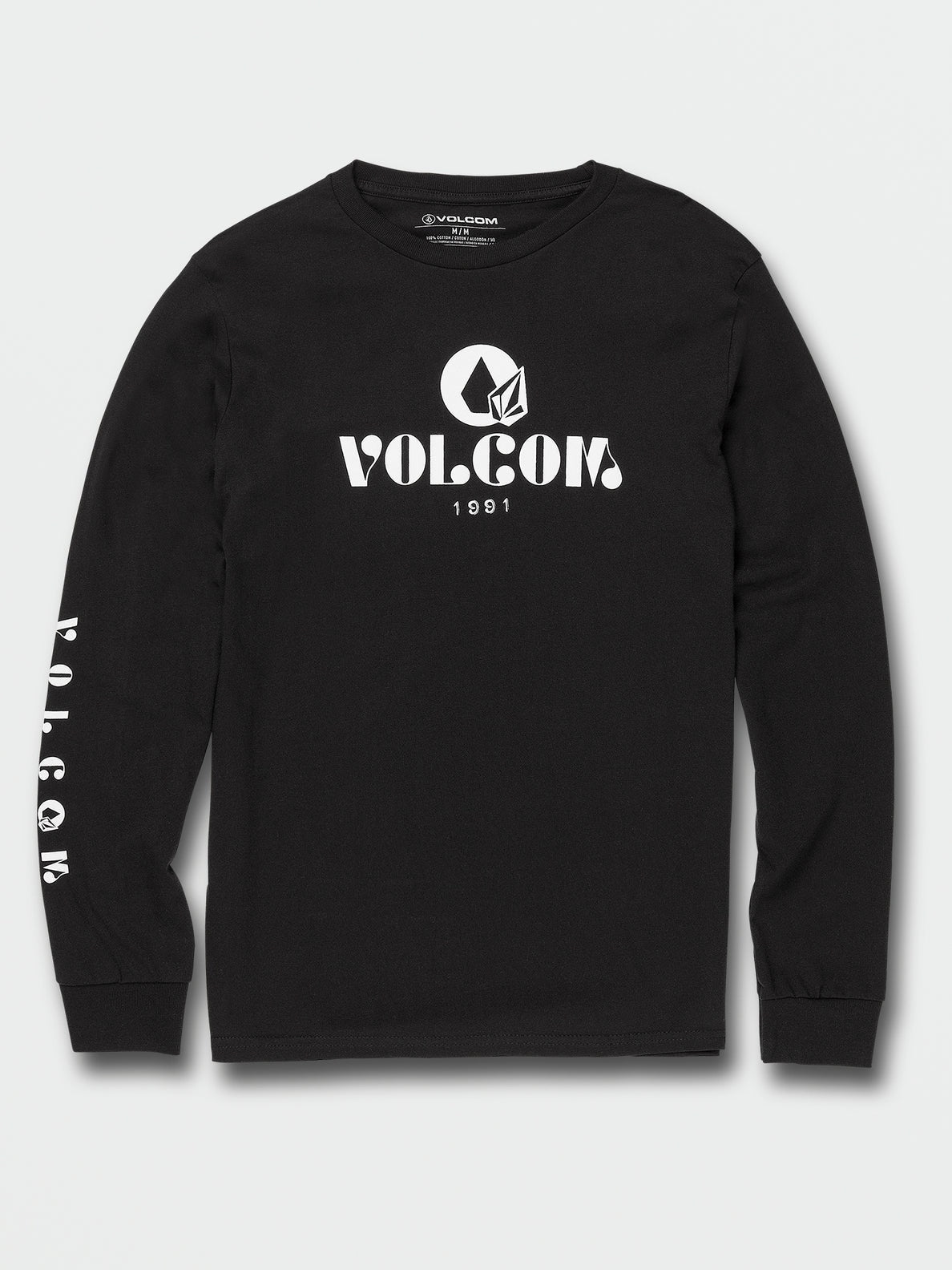 Volcom - Straying Longsleeved Black Tee