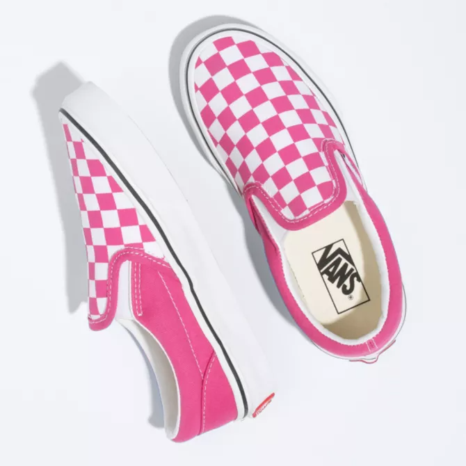 Vans - Classic Slip-On Checkerboard - Fuschia