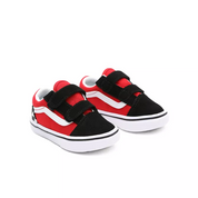 Vans - Old Skool V - Black/Red Checkerboard