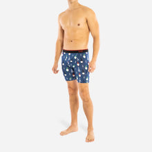 Load image into Gallery viewer, Bn3th - Classic Boxer Brief Print Gnome For The Holidays/Navy
