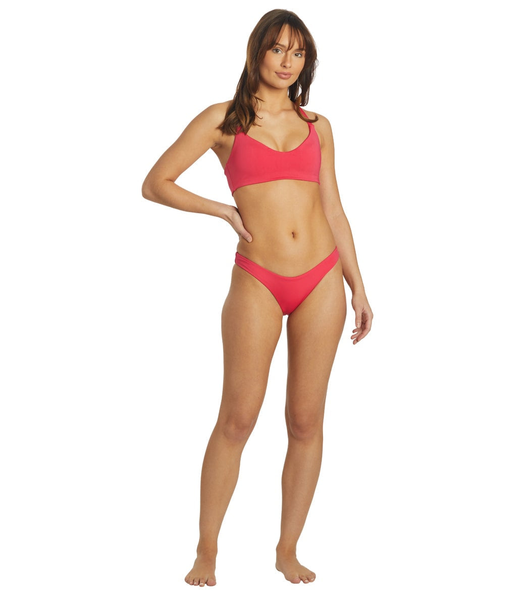 Hurley - Max Solid Cheeky French Bikini Bottoms