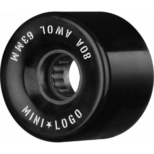 Mini Logo - AWOL Skateboard Wheels 63MM 80A Black 4PK