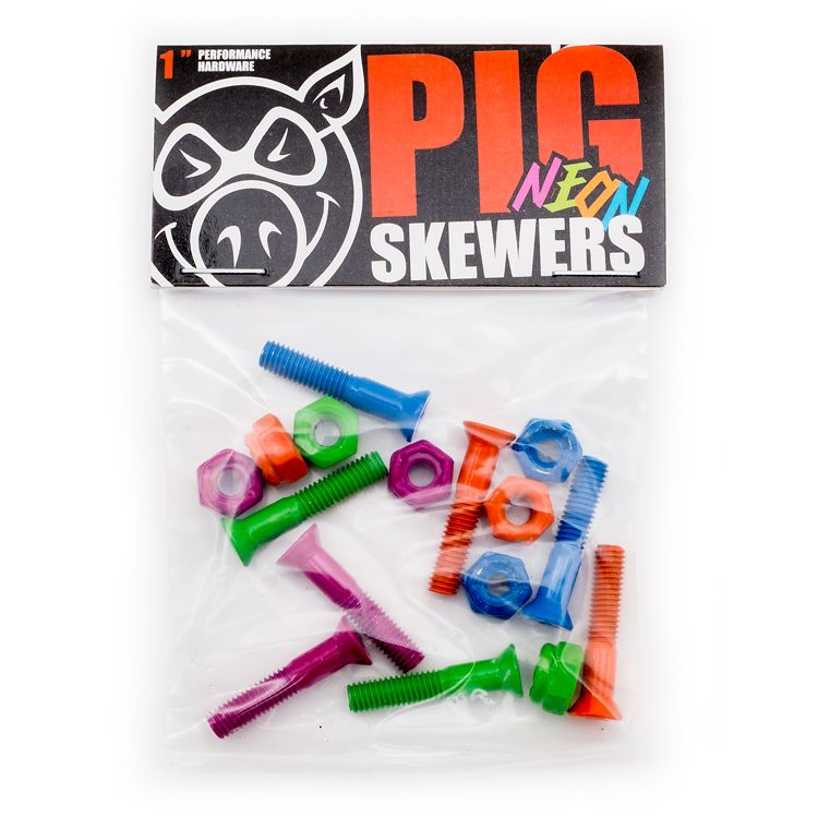 Pig - Neon 1” Skewers Hardwear